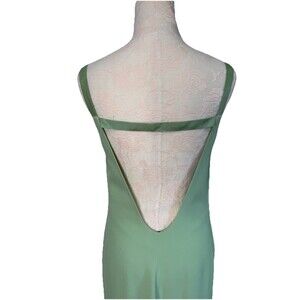 Vtg Y2K GIANFRANCO FERRE Dress Long sz US 6 IT 42  Lined  Italian Light Green
